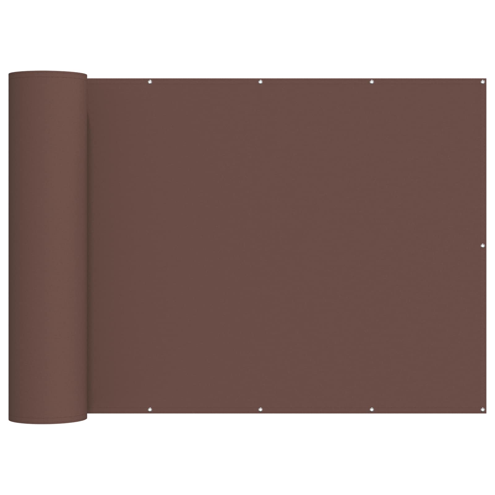 vidaXL Balcony Privacy Screen 200 x 700 cm Fabric with PU Coated Brown 2