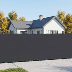 vidaXL Balcony Privacy Screen 1.2 x 25 m Fabric with PU Coated Black 1
