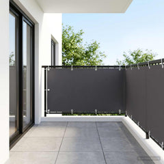 Balcony Privacy Screen 1.5 x 15 m Fabric with PU Coated Anthracite
