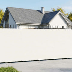 vidaXL Balcony Privacy Screen 1.8 x 25 m Fabric with PU Coated White 1