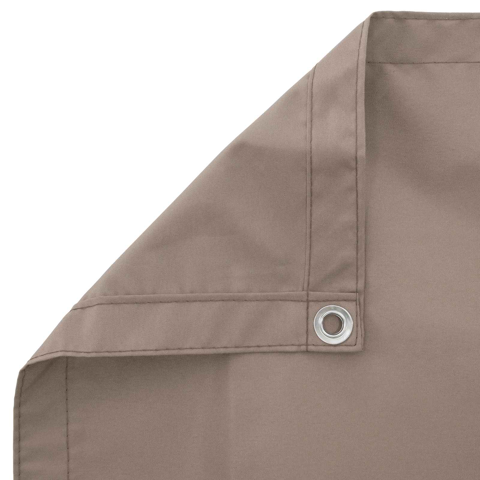 vidaXL Balcony Privacy Screen 1.8 x 25 m Fabric with PU Coated Taupe 4