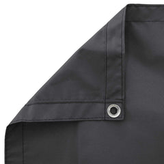 vidaXL Balcony Privacy Screen 1.8 x 25 m Fabric with PU Coated Black 4