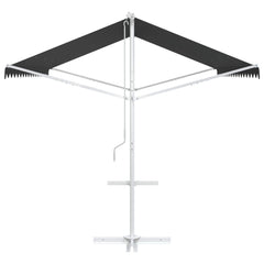 vidaXL Free Standing Awning 4 x 3 m Polyester Anthracite 5