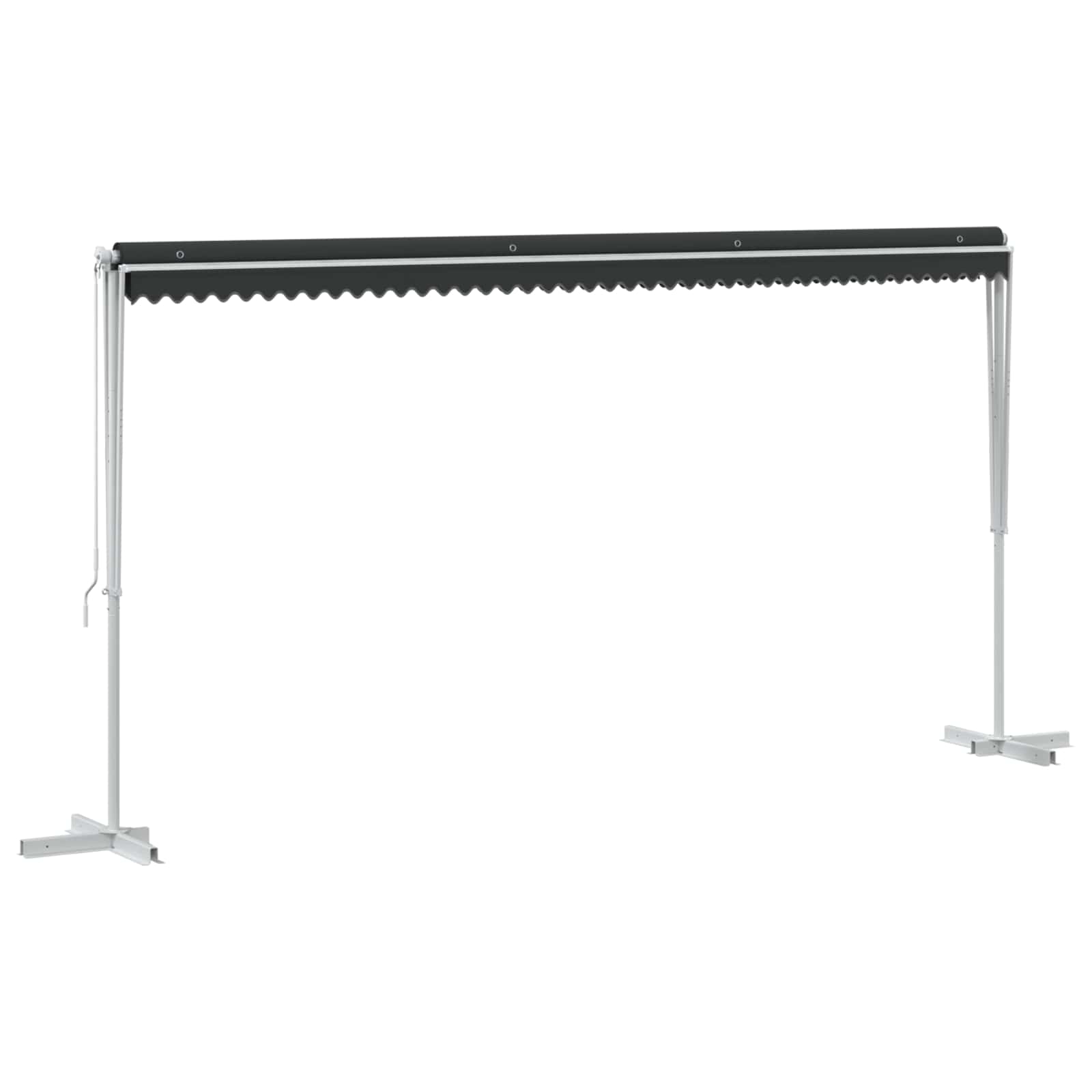 vidaXL Free Standing Awning 5 x 3 m Polyester Anthracite 3