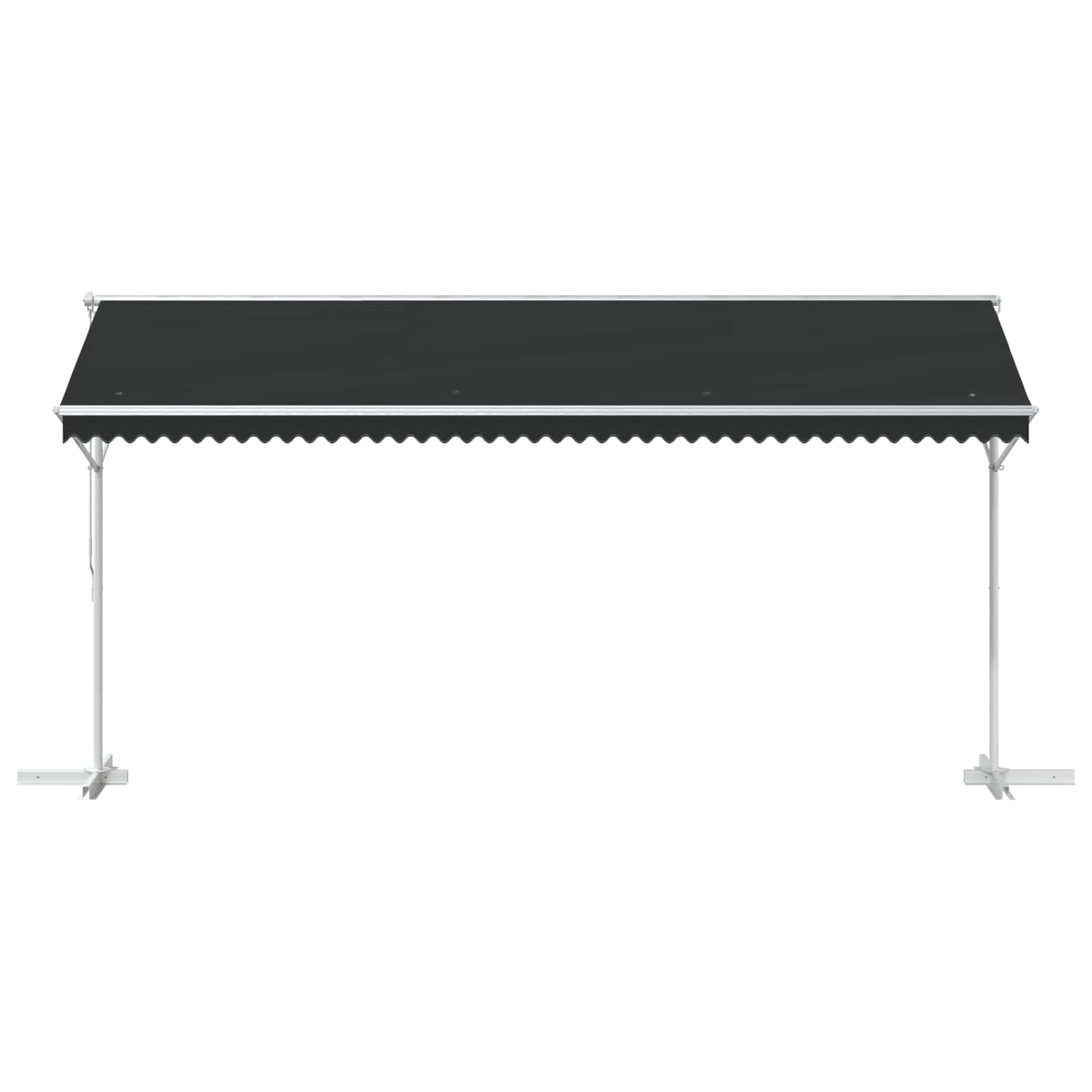 vidaXL Free Standing Awning 5 x 3 m Polyester Anthracite 4