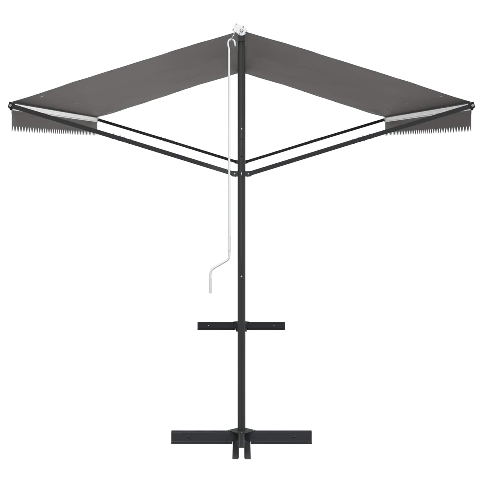 vidaXL Free Standing Awning 5 x 3 m Polyester Grey 5