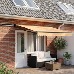 Solar Electric Awning Anthracite Sand
