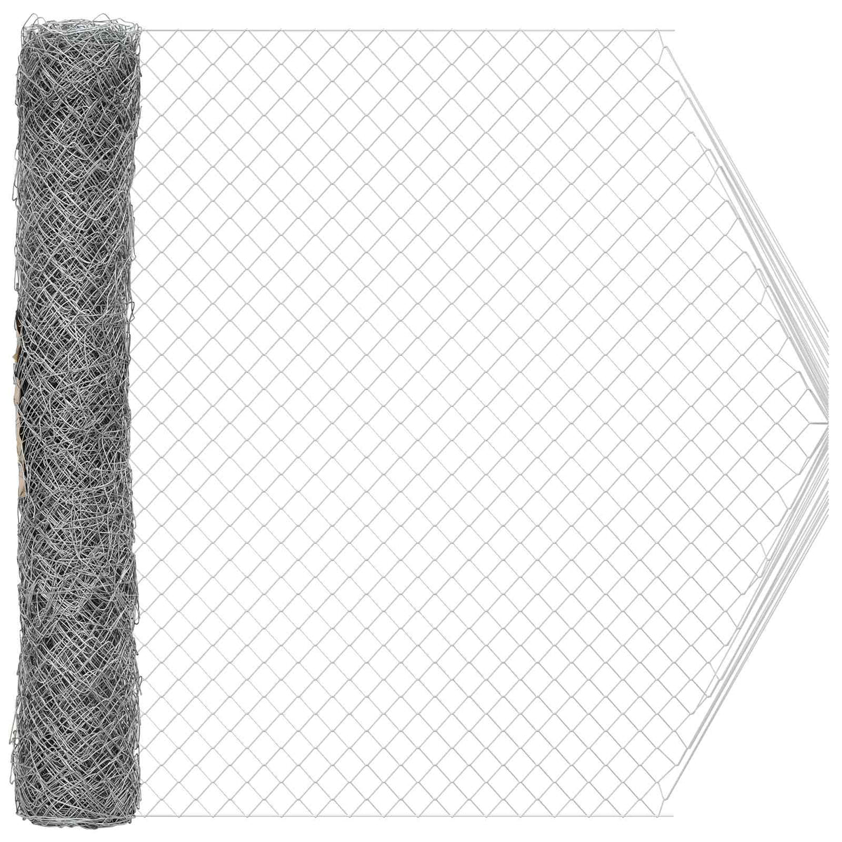 Chain Link Fence 2 x Steel Galvanised 10 m