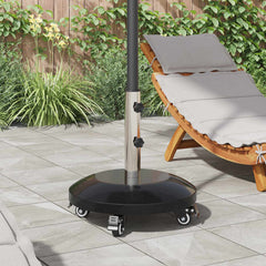 Parasol Base for 40-50 Pole 26.75 kg Black with wheel