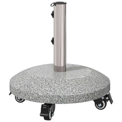 Parasol Base for 40-50 Pole 26.75 kg Grey with wheel