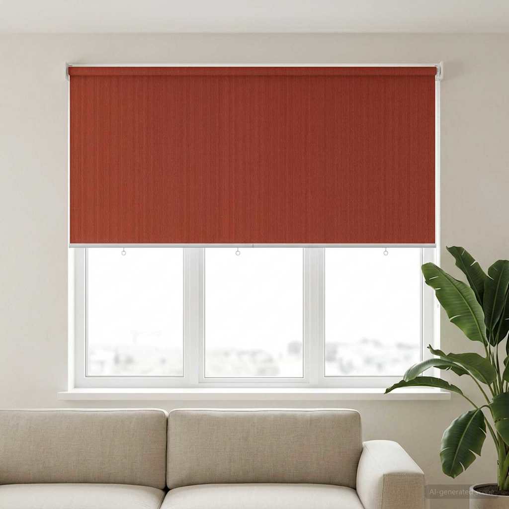 vidaXL Outdoor Roller Blind 90% UV Block Terracota 180 x 140 cm HDPE 1