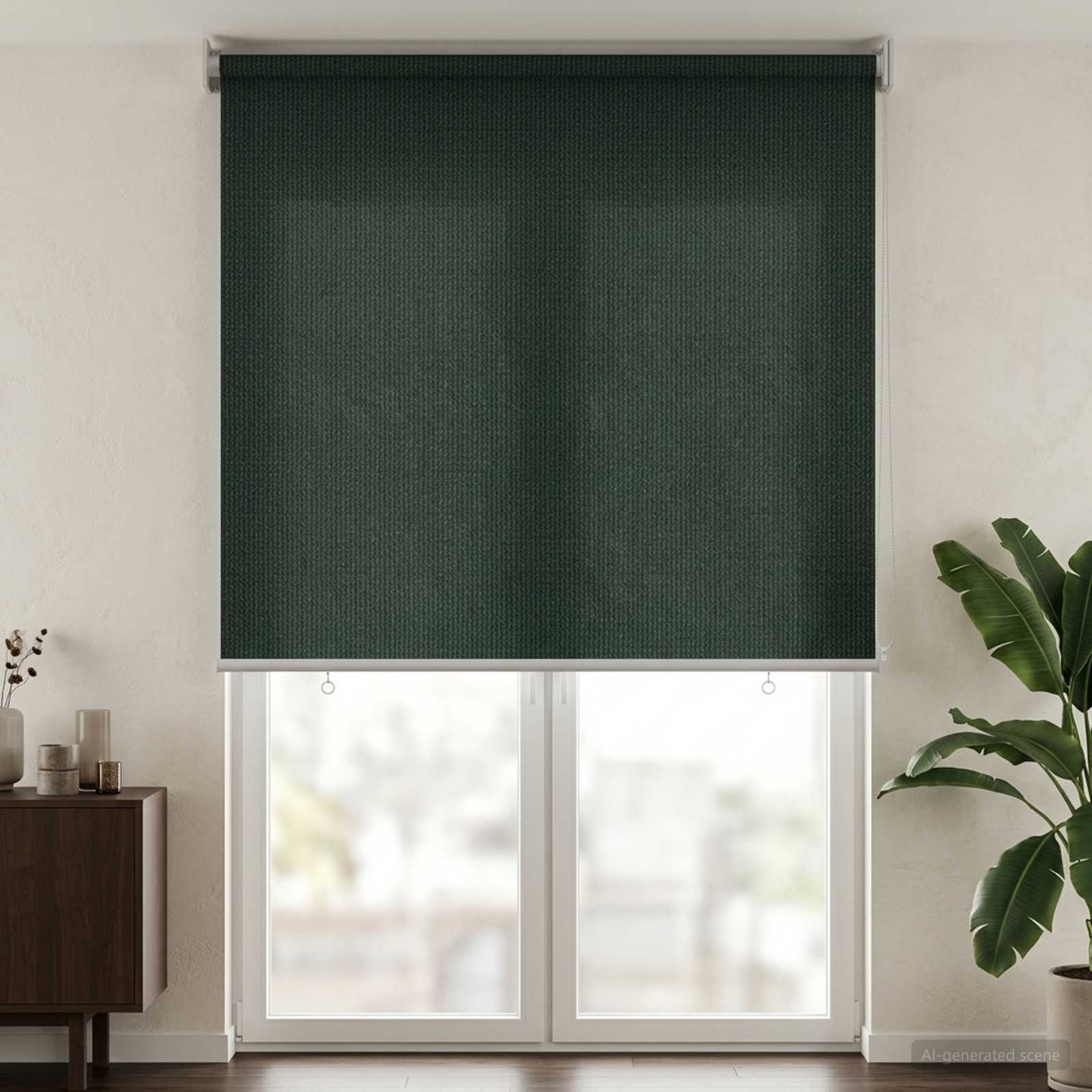 vidaXL Outdoor Roller Blind 90% UV Block Dark Green 160 x 230 cm HDPE 1