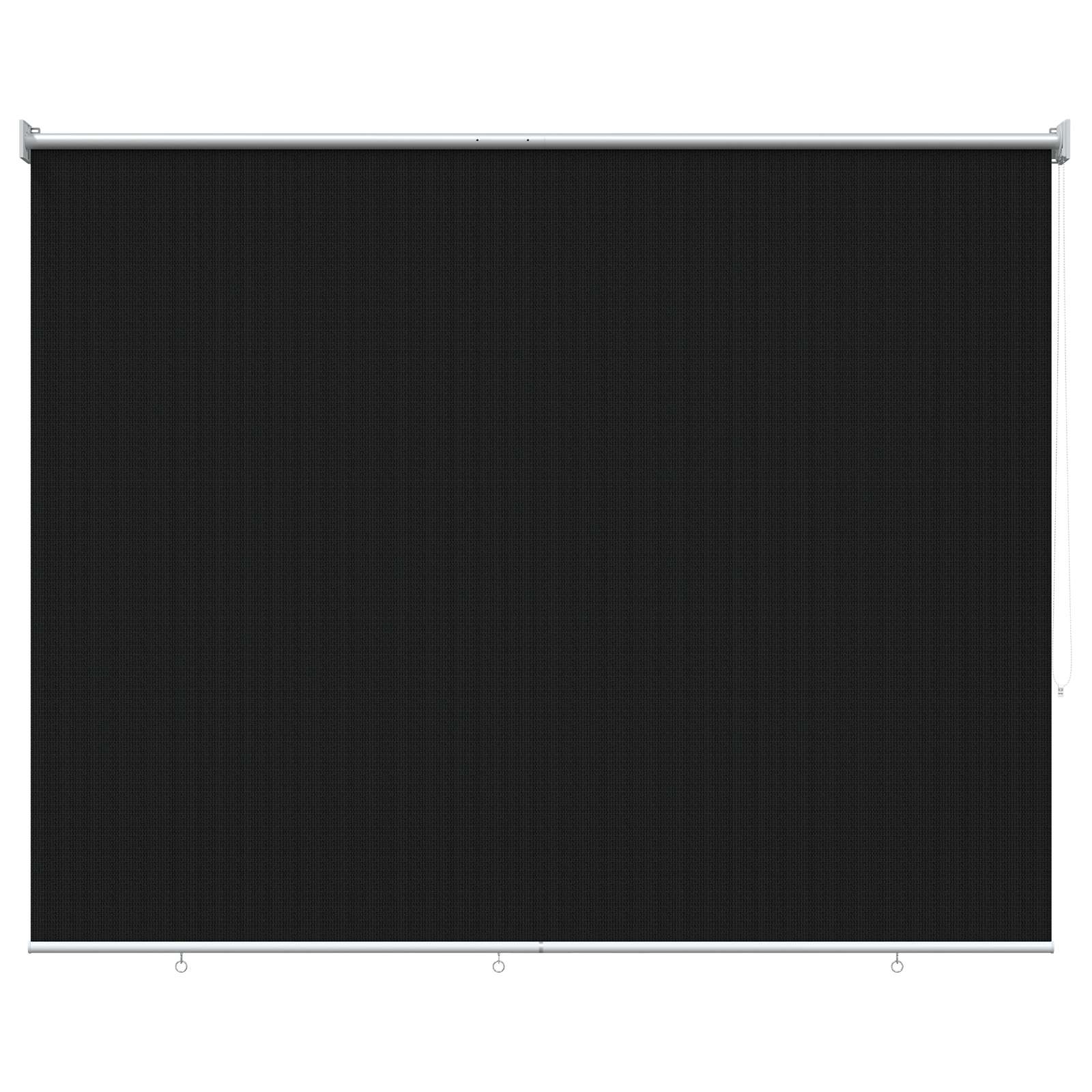 vidaXL Outdoor Roller Blind 90% UV Block Black 200 x 140 cm HDPE 2
