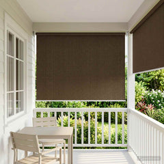 vidaXL Outdoor Roller Blind 90% UV Block Brown 120 x 230 cm HDPE 3