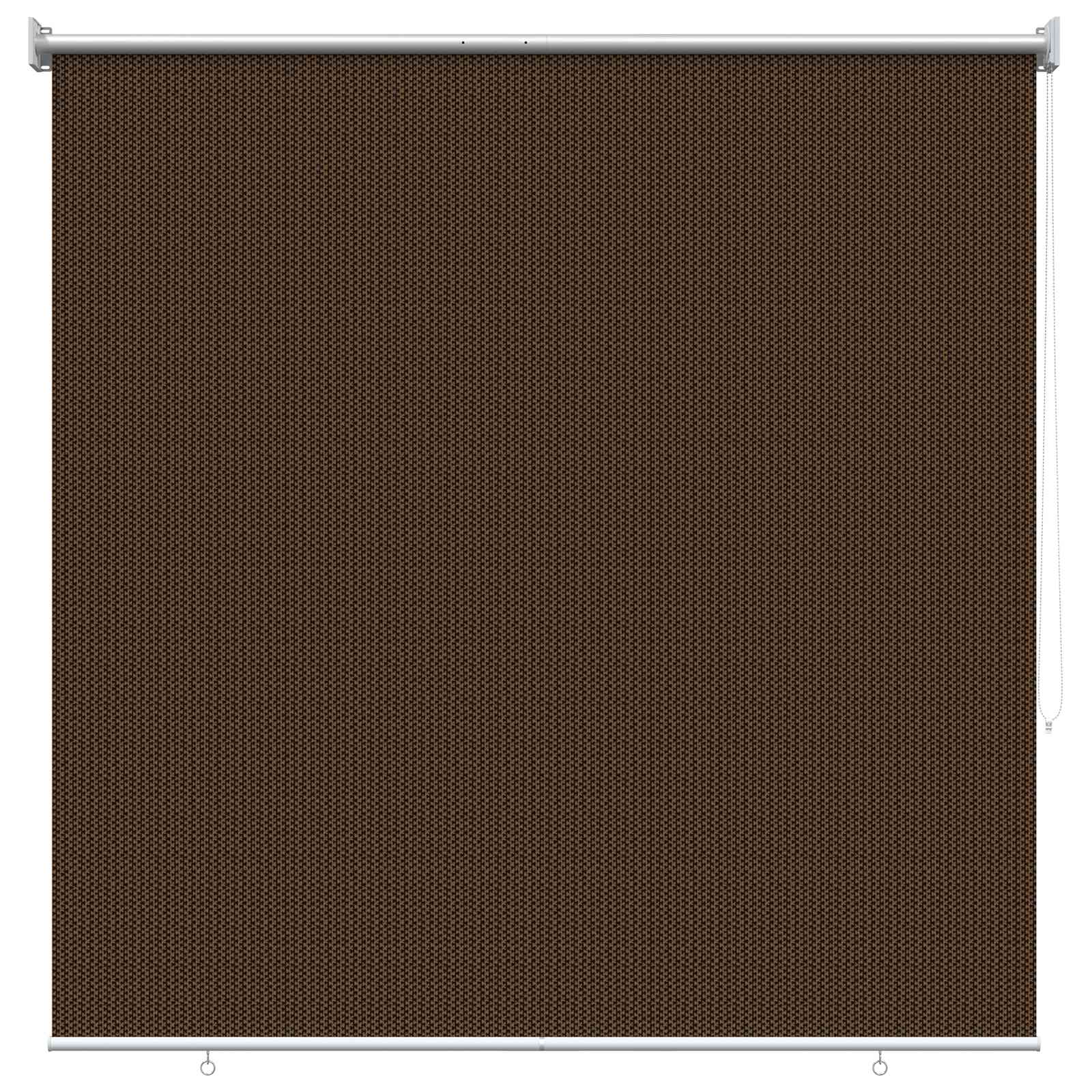 vidaXL Outdoor Roller Blind 90% UV Block Brown 120 x 230 cm HDPE 2