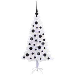 vidaXL Artificial Christmas Tree with Stand White 120 cm PVC and Steel 3