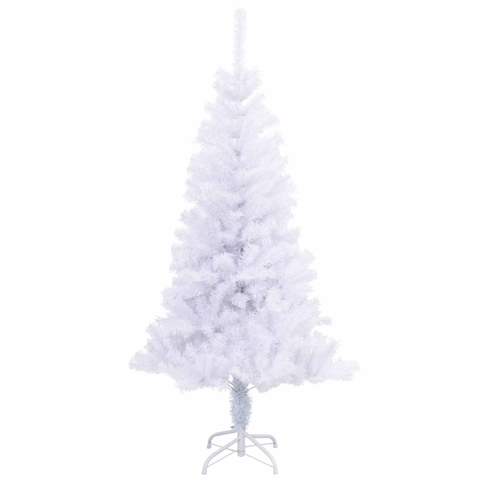 vidaXL Artificial Christmas Tree with Stand White 120 cm PVC and Steel 5