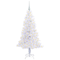 vidaXL Artificial Christmas Tree with Stand White 150 cm PVC and Steel 3