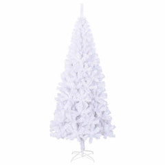 vidaXL Artificial Christmas Tree with Stand White 180 cm PVC and Steel 5