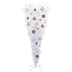 vidaXL Artificial Christmas Tree with Stand White 120 cm PVC and Steel 4