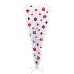 vidaXL Artificial Christmas Tree with Stand White 120 cm PVC and Steel 4