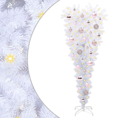 vidaXL Artificial Christmas Tree with Stand White 120 cm PVC and Steel 2