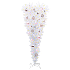 vidaXL Artificial Christmas Tree with Stand White 120 cm PVC and Steel 3