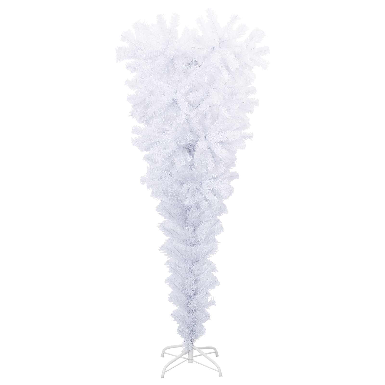 vidaXL Artificial Christmas Tree with Stand White 120 cm PVC and Steel 5