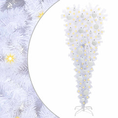 vidaXL Artificial Christmas Tree with Stand White 120 cm PVC and Steel 2