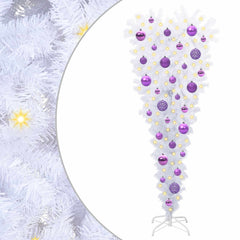 vidaXL Artificial Christmas Tree with Stand White 120 cm PVC and Steel 2