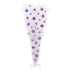 vidaXL Artificial Christmas Tree with Stand White 120 cm PVC and Steel 3