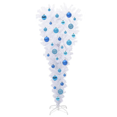 vidaXL Artificial Christmas Tree with Stand White 120 cm PVC and Steel 4