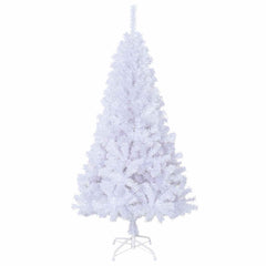 vidaXL Artificial Christmas Tree White 120 cm PVC and Steel 5