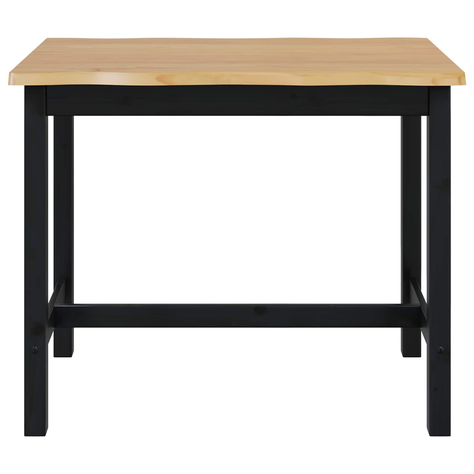 VidaXL High Bar Table EKAI Black 112 x 70 x 91 cm Solid Pine Wood 4