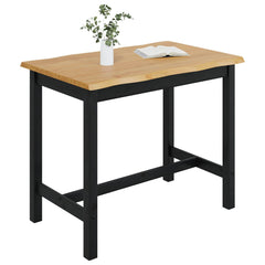 VidaXL High Bar Table EKAI Black 112 x 70 x 91 cm Solid Pine Wood 3