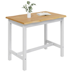 VidaXL High Bar Table EKAI White 112 x 70 x 91 cm Solid Pine Wood 3