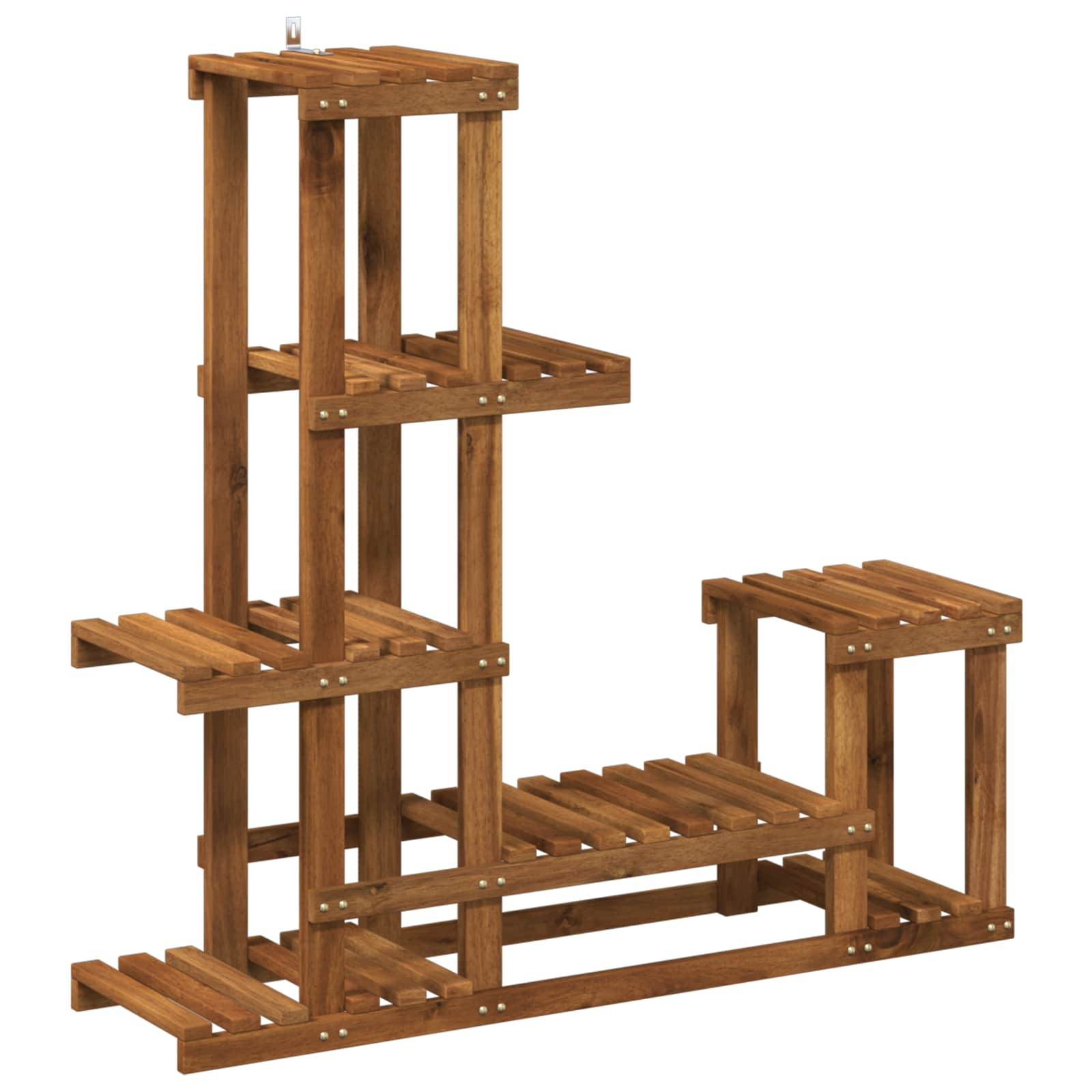 vidaXL Plant Stand Natural 93.5 x 25 x 91.5 cm Solid Acacia Wood 2