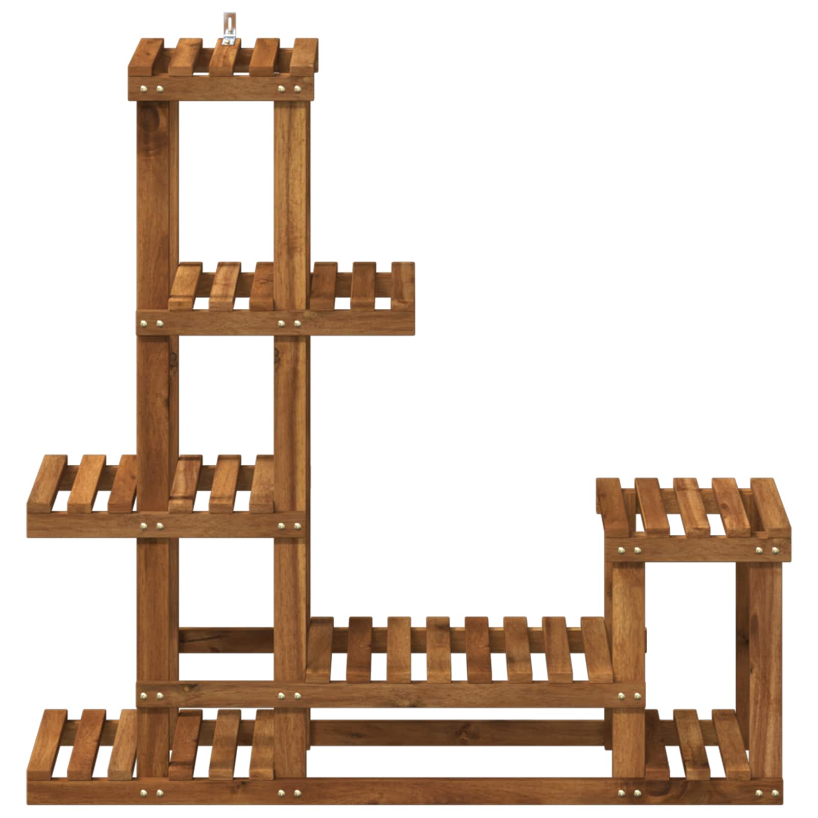 vidaXL Plant Stand Natural 93.5 x 25 x 91.5 cm Solid Acacia Wood 3