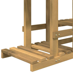vidaXL Plant Stand White 93.5 x 25 x 91.5 cm Solid Acacia Wood 4