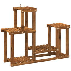 vidaXL Plant Stand Natural 90 x 25 x 73 cm Solid Acacia Wood 2
