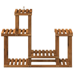 vidaXL Plant Stand Natural 90 x 25 x 73 cm Solid Acacia Wood 3
