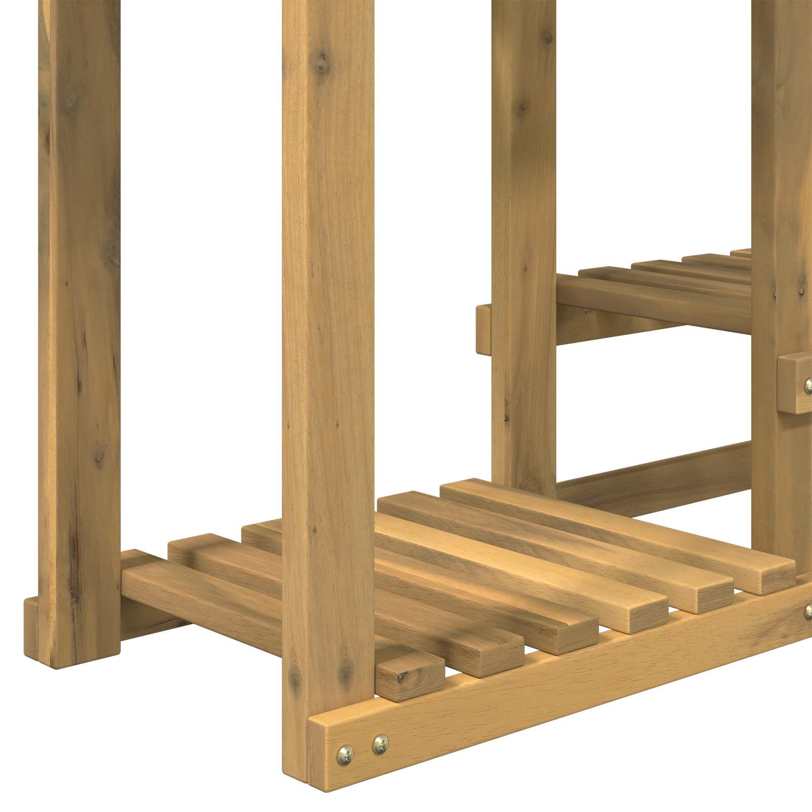 vidaXL Plant Stand White 90 x 25 x 73 cm Solid Acacia Wood 4