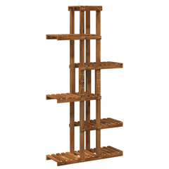 vidaXL Plant Stand Natural 68 x 23.5 x 140 cm Solid Acacia Wood 2