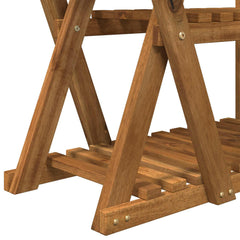 vidaXL Plant Stand Natural 95 x 25 x 101.5 cm Solid Acacia Wood 4
