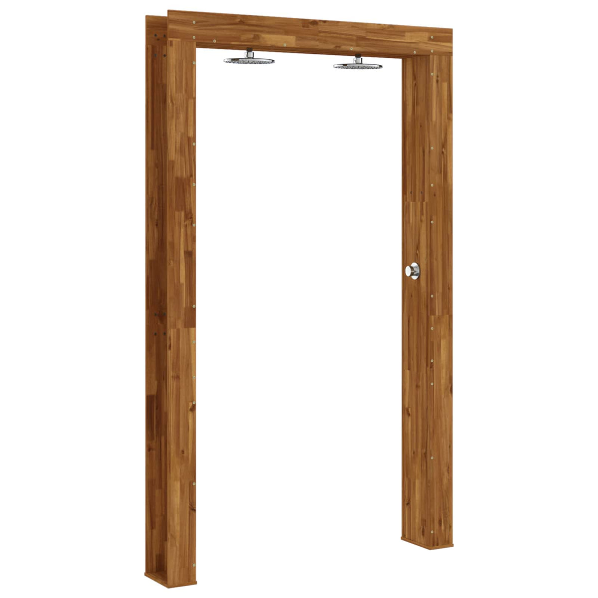 Outdoor Shower 226 cm Solid Acacia Wood and Stainless Steel Natural 137 x 23 x 226 cm