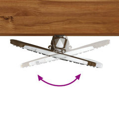 Outdoor Shower 226 cm Solid Acacia Wood and Stainless Steel Natural 137 x 23 x 226 cm