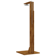 Outdoor Shower 219 cm Solid Acacia Wood and Stainless Steel Natural