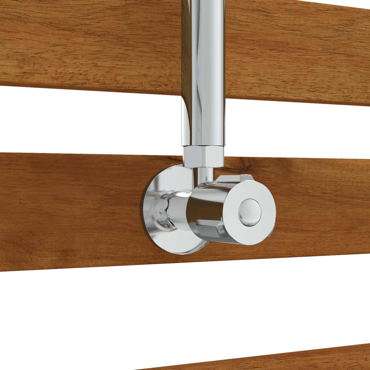 Outdoor Shower 205.5 cm Solid Acacia Wood and Stainless Steel Natural