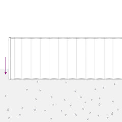 vidaxl Lawn Edging 20 m x 15 cm Galvanised Steel Silver 6