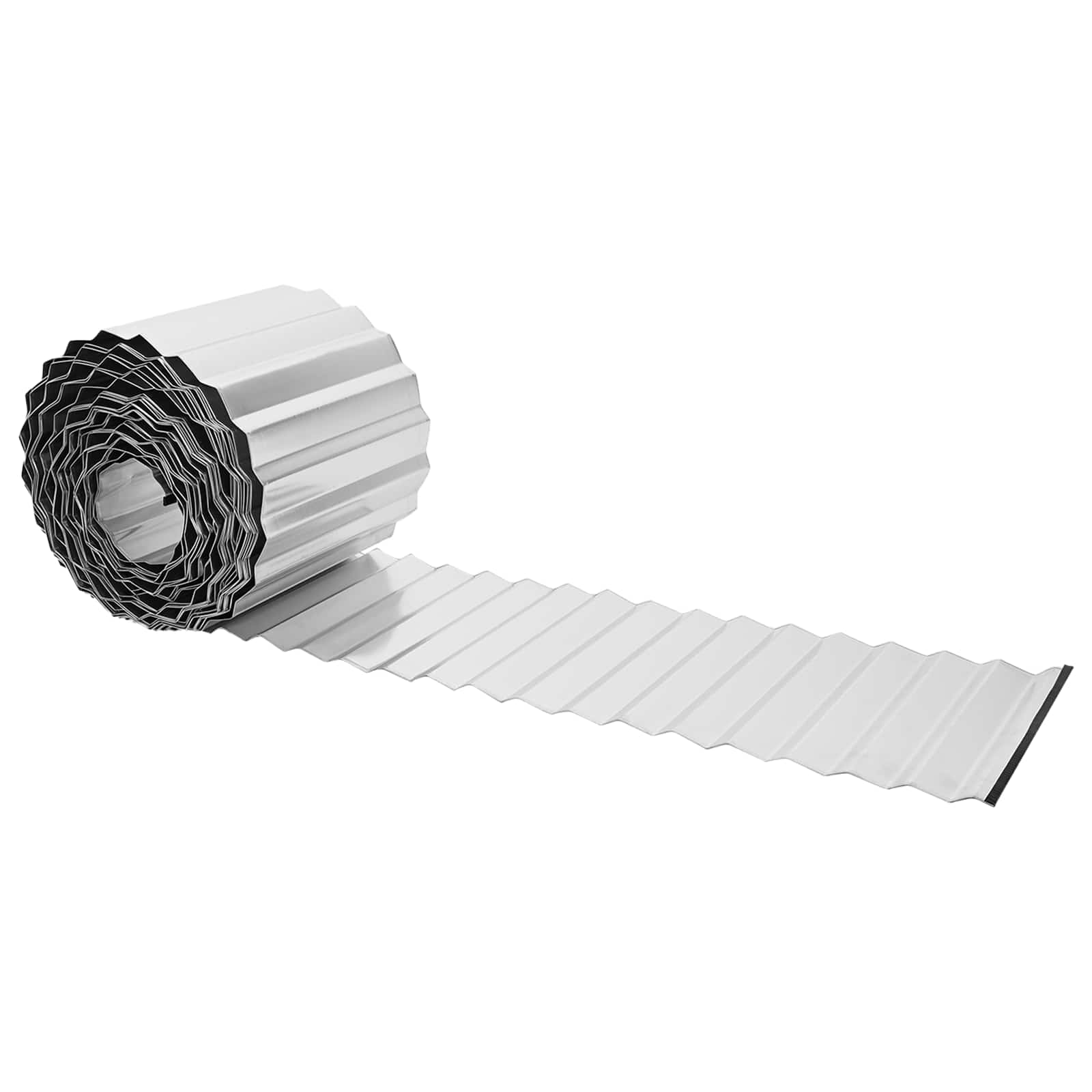 vidaxl Lawn Edging 10 m x 30 cm Galvanised Steel Silver 2